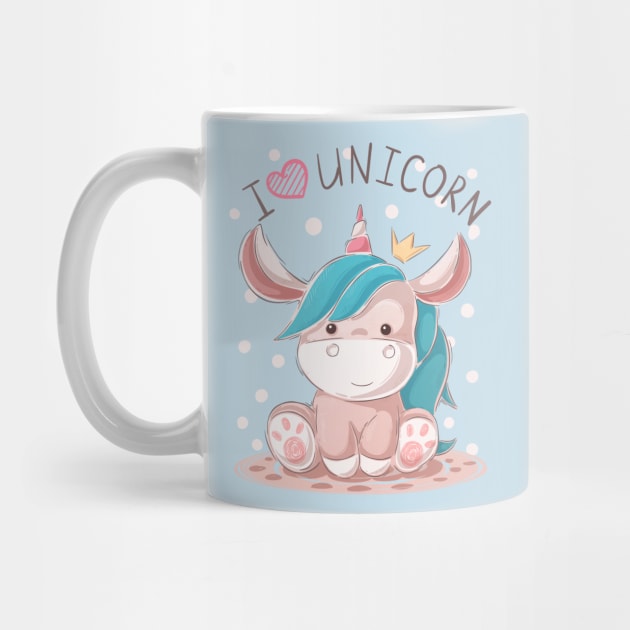 I love Unicorn by Mako Design 